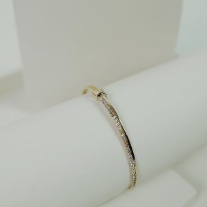 Brazalete Cuff Oro Martillado