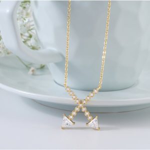 Collar Solitario Diamante Flotante