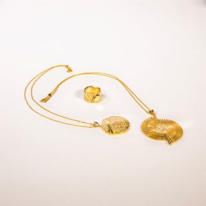 Set Minimalista Oro Rosa