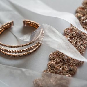 Pulsera Eslabones Oro Rosa